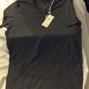 Henley Charcoal T-shirt short sleeve